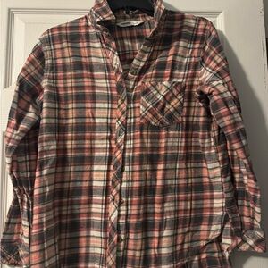 Sonoma Red and Black Plaid Shirt